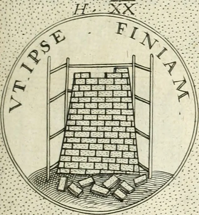 An illustration from Symbola diuina & humana pontificvm, imperatorvm, regvm : accessit breuis & facilis isagoge Iac. Typotii : ex mvsaeo Octavii de Strada civis Romani : tomus primus[-tertius], 1601, leaf 34
