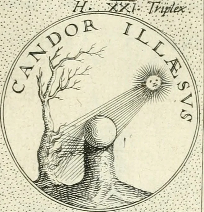 An illustration from Symbola diuina & humana pontificvm, imperatorvm, regvm : accessit breuis & facilis isagoge Iac. Typotii : ex mvsaeo Octavii de Strada civis Romani : tomus primus[-tertius], 1601, leaf 34