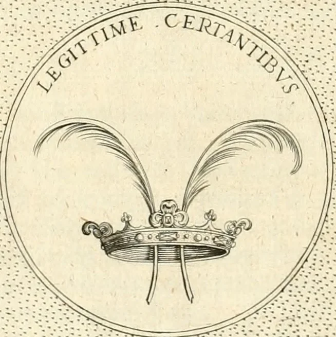 An illustration from Symbola diuina & humana pontificvm, imperatorvm, regvm : accessit breuis & facilis isagoge Iac. Typotii : ex mvsaeo Octavii de Strada civis Romani : tomus primus[-tertius], 1601, leaf 343