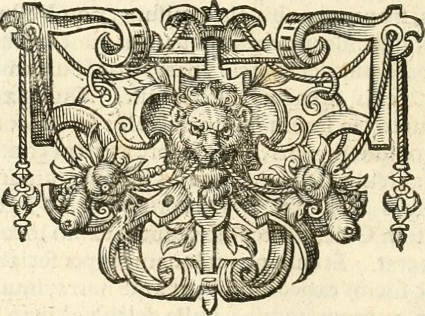 An illustration from Symbola diuina & humana pontificvm, imperatorvm, regvm : accessit breuis & facilis isagoge Iac. Typotii : ex mvsaeo Octavii de Strada civis Romani : tomus primus[-tertius], 1601, leaf 351