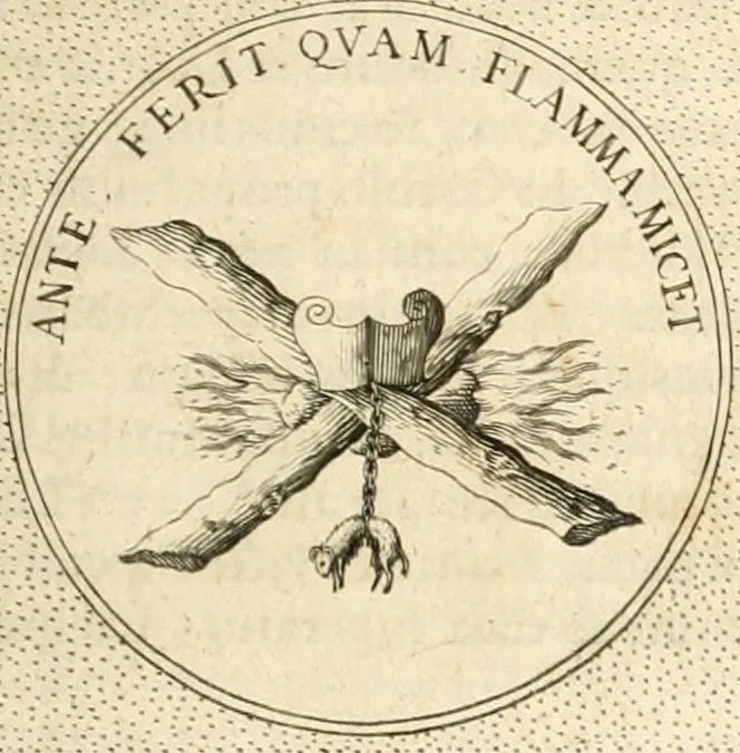 An illustration from Symbola diuina & humana pontificvm, imperatorvm, regvm : accessit breuis & facilis isagoge Iac. Typotii : ex mvsaeo Octavii de Strada civis Romani : tomus primus[-tertius], 1601, leaf 352