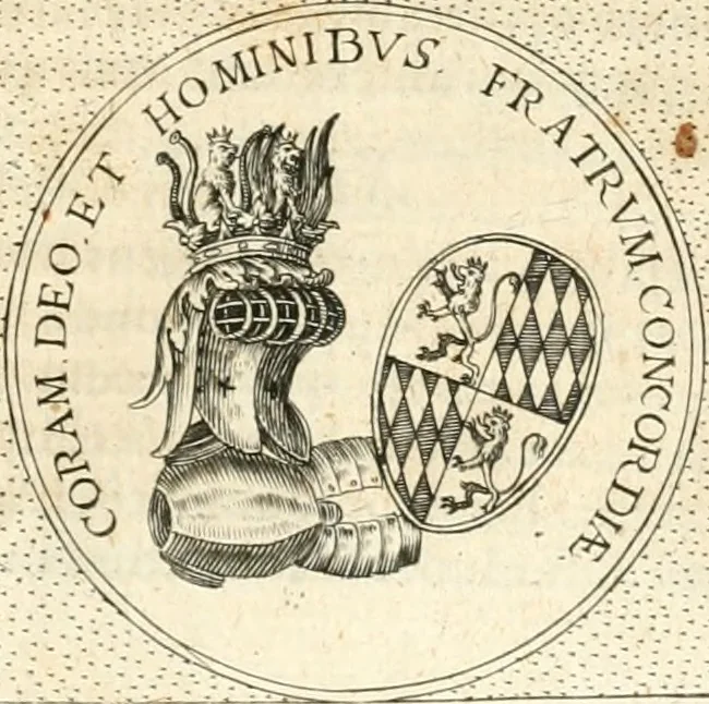An illustration from Symbola diuina & humana pontificvm, imperatorvm, regvm : accessit breuis & facilis isagoge Iac. Typotii : ex mvsaeo Octavii de Strada civis Romani : tomus primus[-tertius], 1601, leaf 358