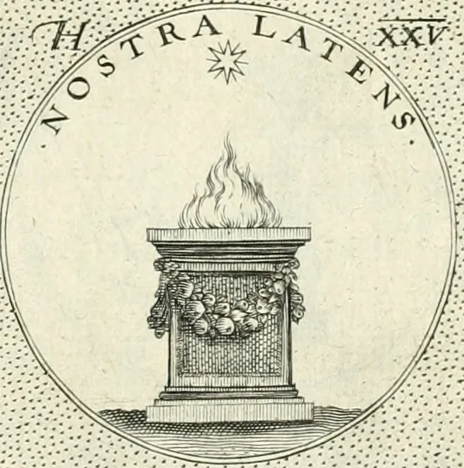 An illustration from Symbola diuina & humana pontificvm, imperatorvm, regvm : accessit breuis & facilis isagoge Iac. Typotii : ex mvsaeo Octavii de Strada civis Romani : tomus primus[-tertius], 1601, leaf 36