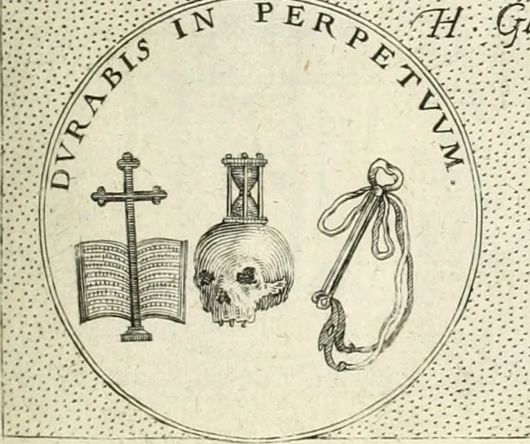 An illustration from Symbola diuina & humana pontificvm, imperatorvm, regvm : accessit breuis & facilis isagoge Iac. Typotii : ex mvsaeo Octavii de Strada civis Romani : tomus primus[-tertius], 1601, leaf 36