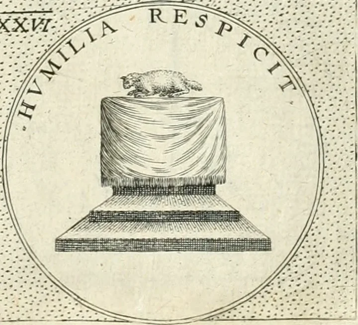 An illustration from Symbola diuina & humana pontificvm, imperatorvm, regvm : accessit breuis & facilis isagoge Iac. Typotii : ex mvsaeo Octavii de Strada civis Romani : tomus primus[-tertius], 1601, leaf 36