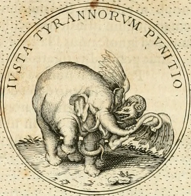 An illustration from Symbola diuina & humana pontificvm, imperatorvm, regvm : accessit breuis & facilis isagoge Iac. Typotii : ex mvsaeo Octavii de Strada civis Romani : tomus primus[-tertius], 1601, leaf 365