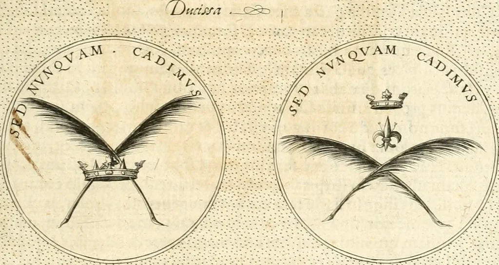 An illustration from Symbola diuina & humana pontificvm, imperatorvm, regvm : accessit breuis & facilis isagoge Iac. Typotii : ex mvsaeo Octavii de Strada civis Romani : tomus primus[-tertius], 1601, leaf 372