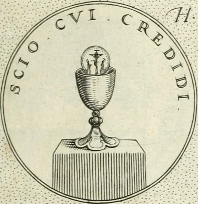 An illustration from Symbola diuina & humana pontificvm, imperatorvm, regvm : accessit breuis & facilis isagoge Iac. Typotii : ex mvsaeo Octavii de Strada civis Romani : tomus primus[-tertius], 1601, leaf 38