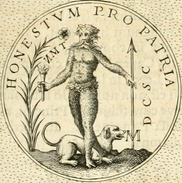 An illustration from Symbola diuina & humana pontificvm, imperatorvm, regvm : accessit breuis & facilis isagoge Iac. Typotii : ex mvsaeo Octavii de Strada civis Romani : tomus primus[-tertius], 1601, leaf 382