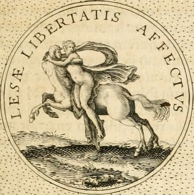 An illustration from Symbola diuina & humana pontificvm, imperatorvm, regvm : accessit breuis & facilis isagoge Iac. Typotii : ex mvsaeo Octavii de Strada civis Romani : tomus primus[-tertius], 1601, leaf 386