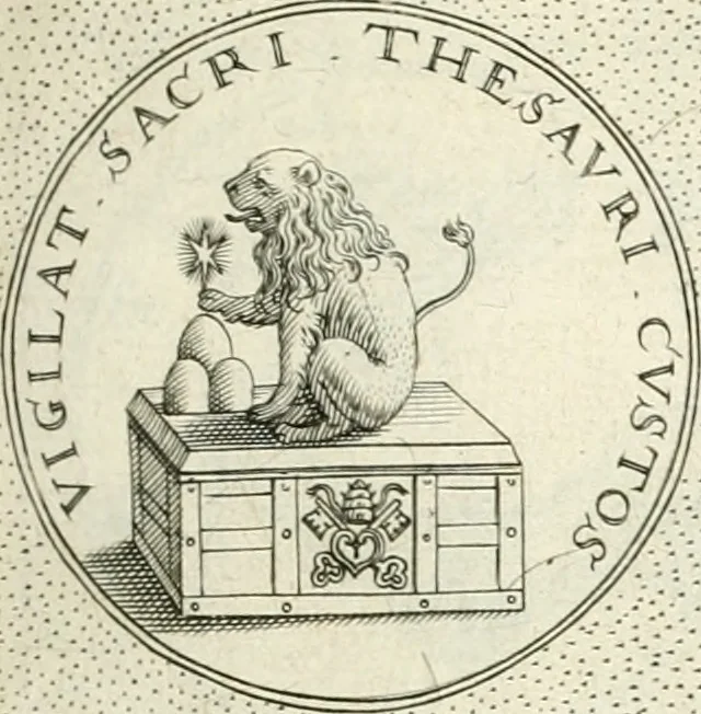 An illustration from Symbola diuina & humana pontificvm, imperatorvm, regvm : accessit breuis & facilis isagoge Iac. Typotii : ex mvsaeo Octavii de Strada civis Romani : tomus primus[-tertius], 1601, leaf 40