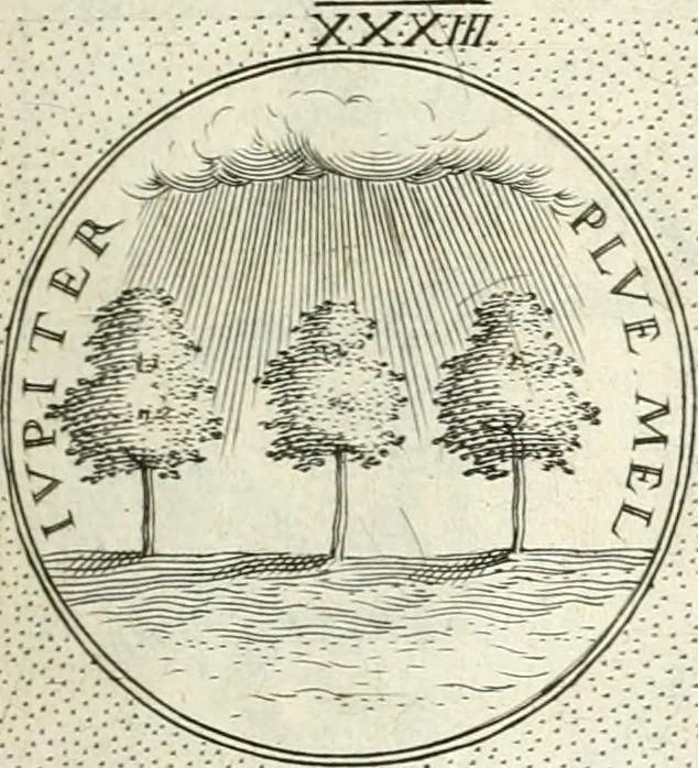 An illustration from Symbola diuina & humana pontificvm, imperatorvm, regvm : accessit breuis & facilis isagoge Iac. Typotii : ex mvsaeo Octavii de Strada civis Romani : tomus primus[-tertius], 1601, leaf 40