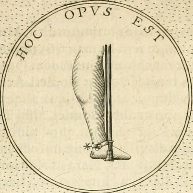 An illustration from Symbola diuina & humana pontificvm, imperatorvm, regvm : accessit breuis & facilis isagoge Iac. Typotii : ex mvsaeo Octavii de Strada civis Romani : tomus primus[-tertius], 1601, leaf 405