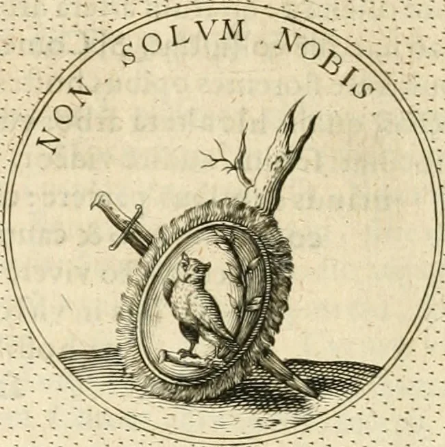 An illustration from Symbola diuina & humana pontificvm, imperatorvm, regvm : accessit breuis & facilis isagoge Iac. Typotii : ex mvsaeo Octavii de Strada civis Romani : tomus primus[-tertius], 1601, leaf 409