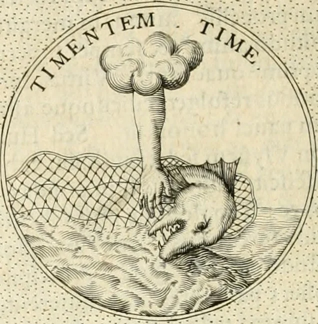 An illustration from Symbola diuina & humana pontificvm, imperatorvm, regvm : accessit breuis & facilis isagoge Iac. Typotii : ex mvsaeo Octavii de Strada civis Romani : tomus primus[-tertius], 1601, leaf 413