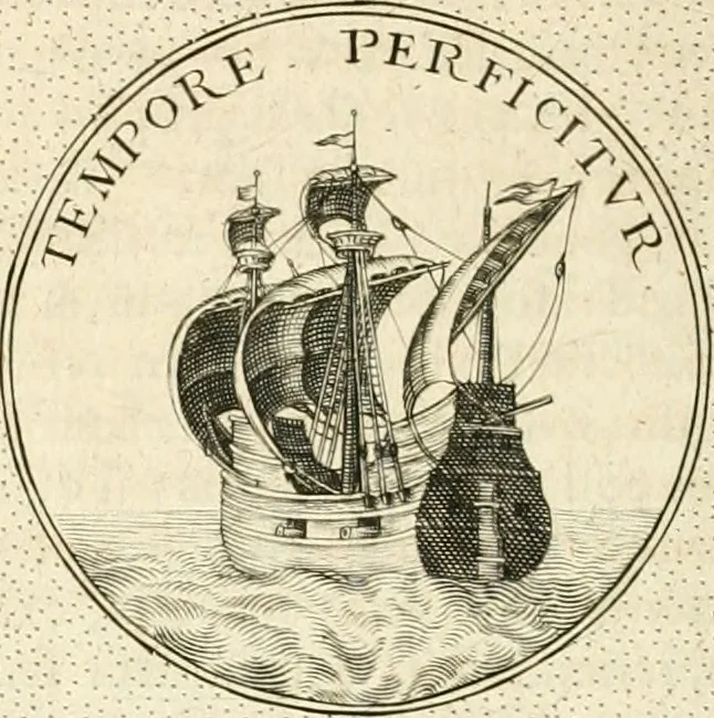 An illustration from Symbola diuina & humana pontificvm, imperatorvm, regvm : accessit breuis & facilis isagoge Iac. Typotii : ex mvsaeo Octavii de Strada civis Romani : tomus primus[-tertius], 1601, leaf 417