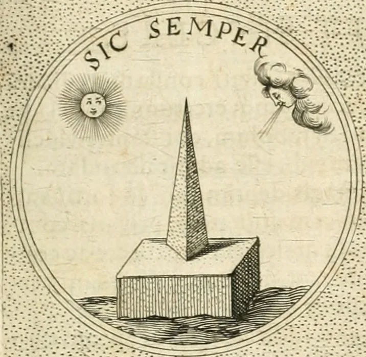 An illustration from Symbola diuina & humana pontificvm, imperatorvm, regvm : accessit breuis & facilis isagoge Iac. Typotii : ex mvsaeo Octavii de Strada civis Romani : tomus primus[-tertius], 1601, leaf 438
