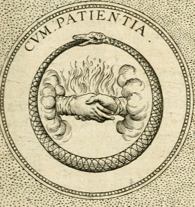 An illustration from Symbola diuina & humana pontificvm, imperatorvm, regvm : accessit breuis & facilis isagoge Iac. Typotii : ex mvsaeo Octavii de Strada civis Romani : tomus primus[-tertius], 1601, leaf 442