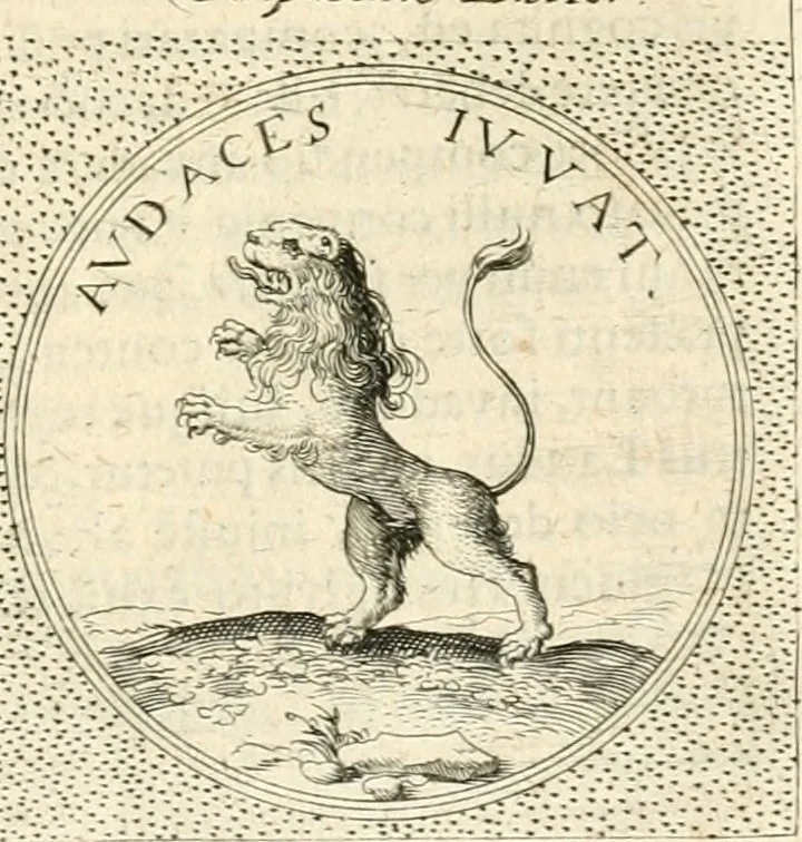 An illustration from Symbola diuina & humana pontificvm, imperatorvm, regvm : accessit breuis & facilis isagoge Iac. Typotii : ex mvsaeo Octavii de Strada civis Romani : tomus primus[-tertius], 1601, leaf 446