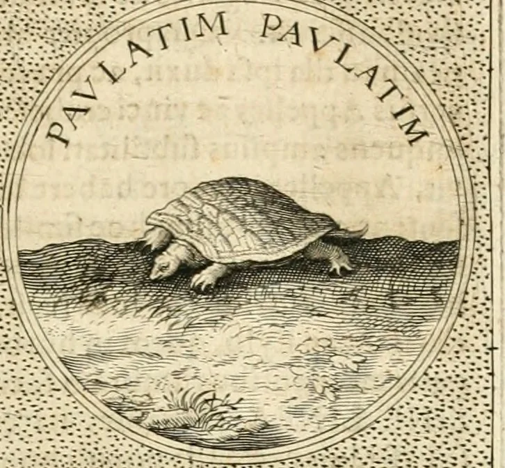 An illustration from Symbola diuina & humana pontificvm, imperatorvm, regvm : accessit breuis & facilis isagoge Iac. Typotii : ex mvsaeo Octavii de Strada civis Romani : tomus primus[-tertius], 1601, leaf 450