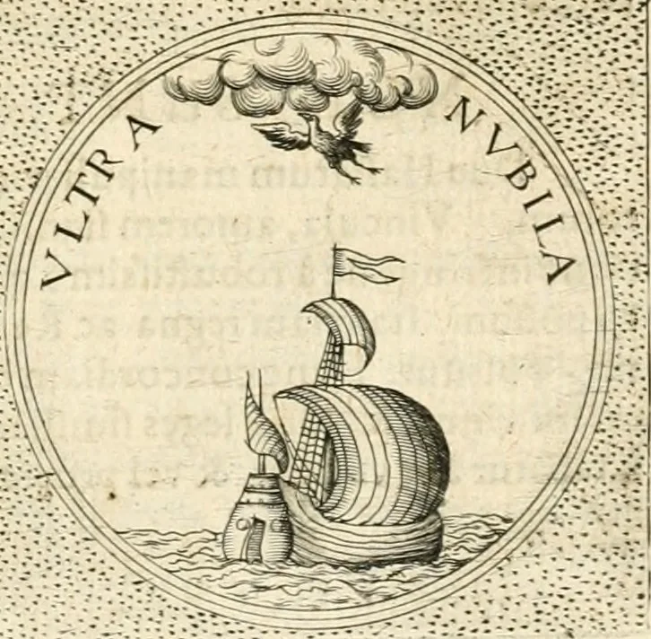 An illustration from Symbola diuina & humana pontificvm, imperatorvm, regvm : accessit breuis & facilis isagoge Iac. Typotii : ex mvsaeo Octavii de Strada civis Romani : tomus primus[-tertius], 1601, leaf 450