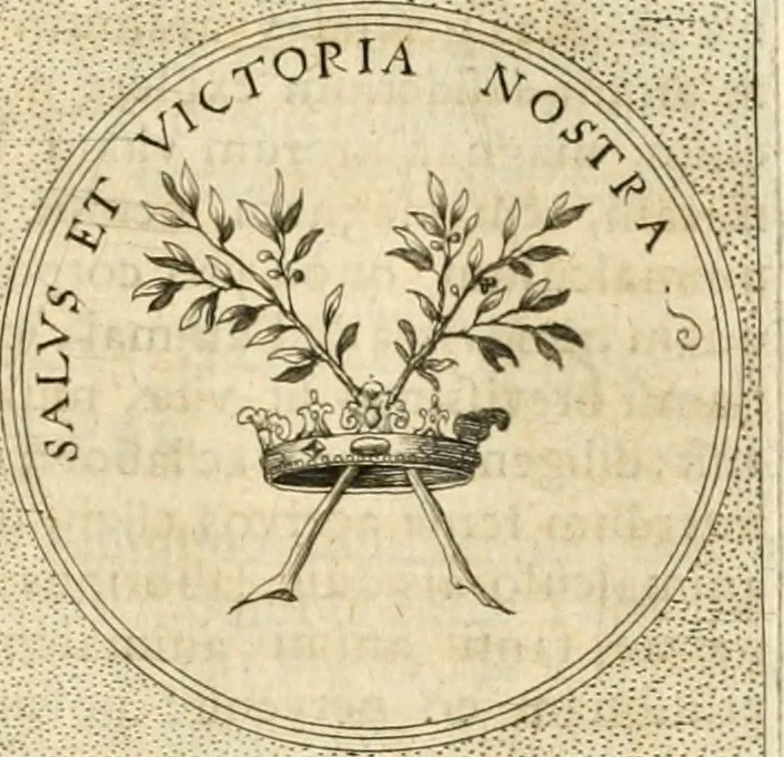 An illustration from Symbola diuina & humana pontificvm, imperatorvm, regvm : accessit breuis & facilis isagoge Iac. Typotii : ex mvsaeo Octavii de Strada civis Romani : tomus primus[-tertius], 1601, leaf 462