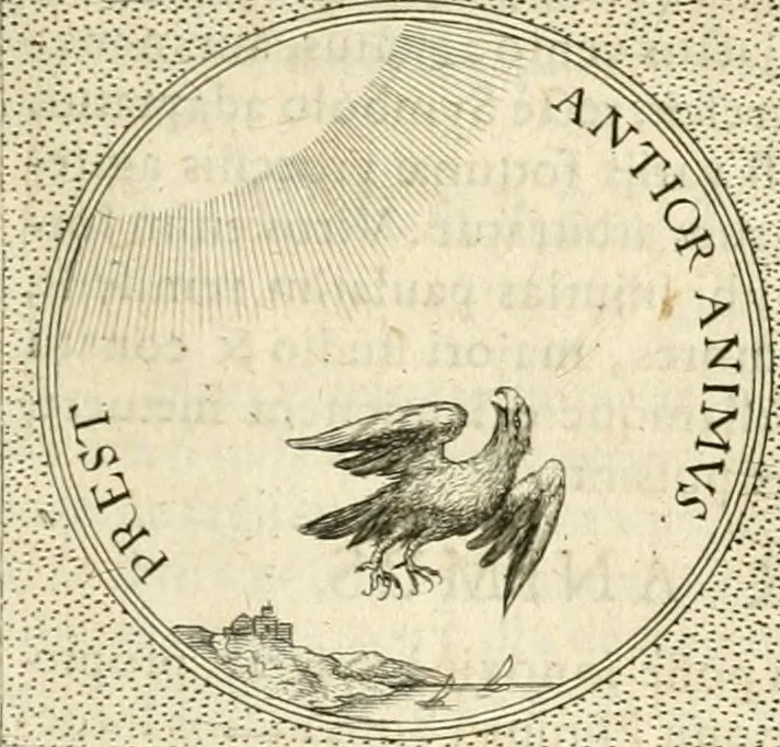 An illustration from Symbola diuina & humana pontificvm, imperatorvm, regvm : accessit breuis & facilis isagoge Iac. Typotii : ex mvsaeo Octavii de Strada civis Romani : tomus primus[-tertius], 1601, leaf 466