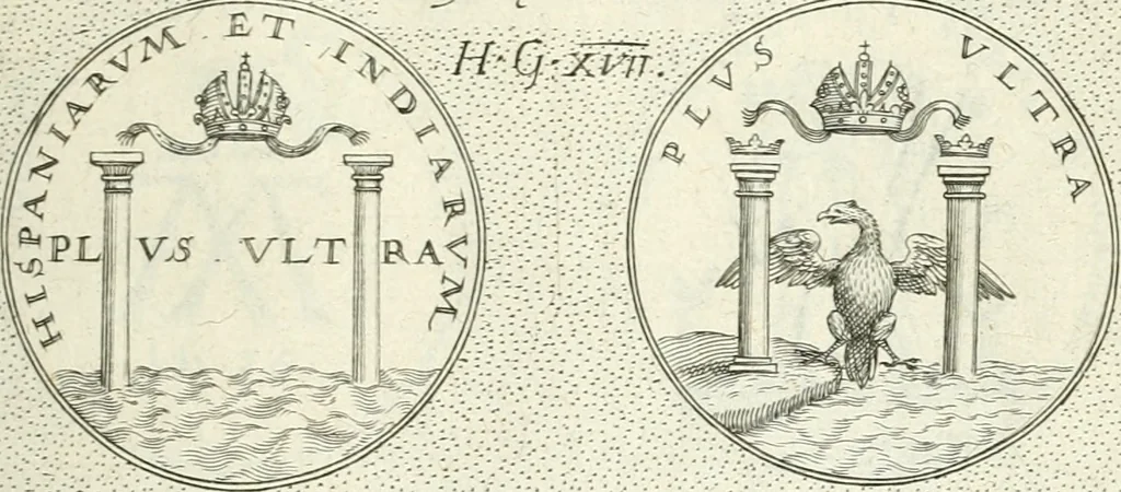 An illustration from Symbola diuina & humana pontificvm, imperatorvm, regvm : accessit breuis & facilis isagoge Iac. Typotii : ex mvsaeo Octavii de Strada civis Romani : tomus primus[-tertius], 1601, leaf 48