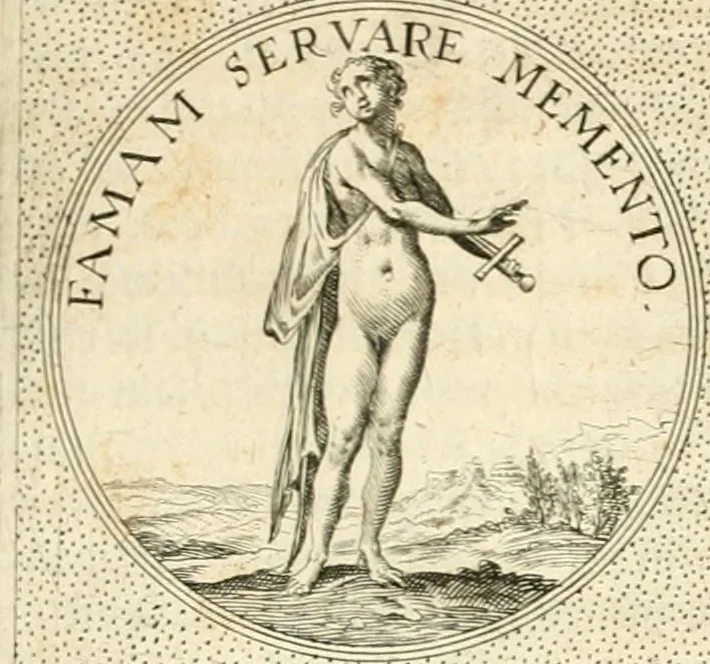 An illustration from Symbola diuina & humana pontificvm, imperatorvm, regvm : accessit breuis & facilis isagoge Iac. Typotii : ex mvsaeo Octavii de Strada civis Romani : tomus primus[-tertius], 1601, leaf 486