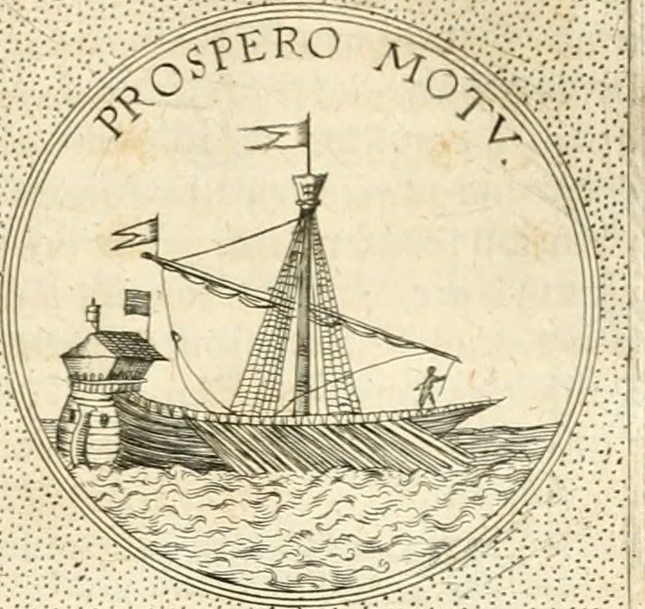 An illustration from Symbola diuina & humana pontificvm, imperatorvm, regvm : accessit breuis & facilis isagoge Iac. Typotii : ex mvsaeo Octavii de Strada civis Romani : tomus primus[-tertius], 1601, leaf 486