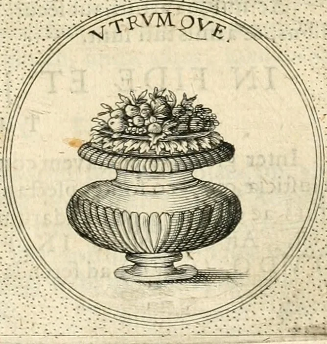An illustration from Symbola diuina & humana pontificvm, imperatorvm, regvm : accessit breuis & facilis isagoge Iac. Typotii : ex mvsaeo Octavii de Strada civis Romani : tomus primus[-tertius], 1601, leaf 490