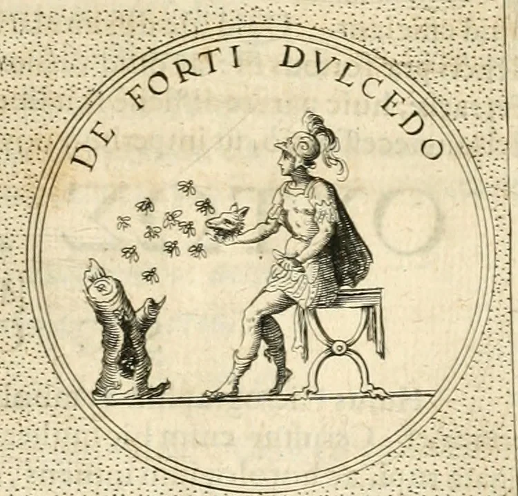 An illustration from Symbola diuina & humana pontificvm, imperatorvm, regvm : accessit breuis & facilis isagoge Iac. Typotii : ex mvsaeo Octavii de Strada civis Romani : tomus primus[-tertius], 1601, leaf 494