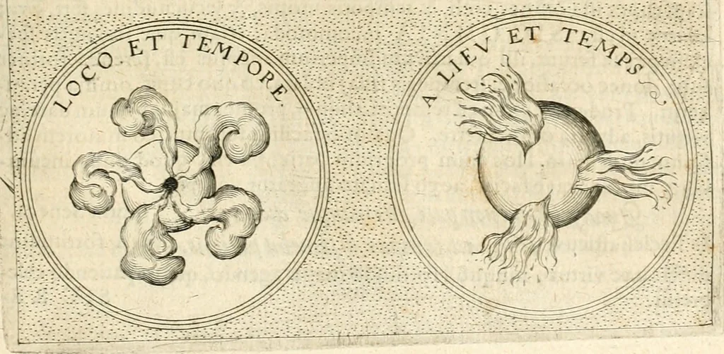 An illustration from Symbola diuina & humana pontificvm, imperatorvm, regvm : accessit breuis & facilis isagoge Iac. Typotii : ex mvsaeo Octavii de Strada civis Romani : tomus primus[-tertius], 1601, leaf 494