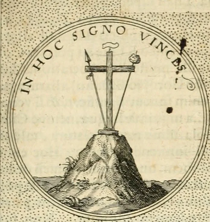 An illustration from Symbola diuina & humana pontificvm, imperatorvm, regvm : accessit breuis & facilis isagoge Iac. Typotii : ex mvsaeo Octavii de Strada civis Romani : tomus primus[-tertius], 1601, leaf 498