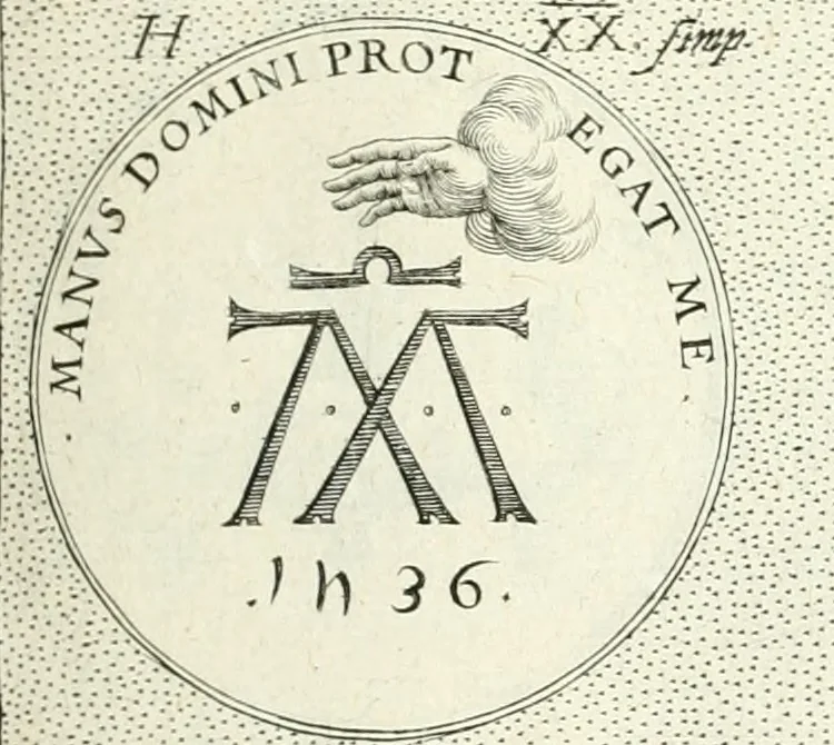An illustration from Symbola diuina & humana pontificvm, imperatorvm, regvm : accessit breuis & facilis isagoge Iac. Typotii : ex mvsaeo Octavii de Strada civis Romani : tomus primus[-tertius], 1601, leaf 50