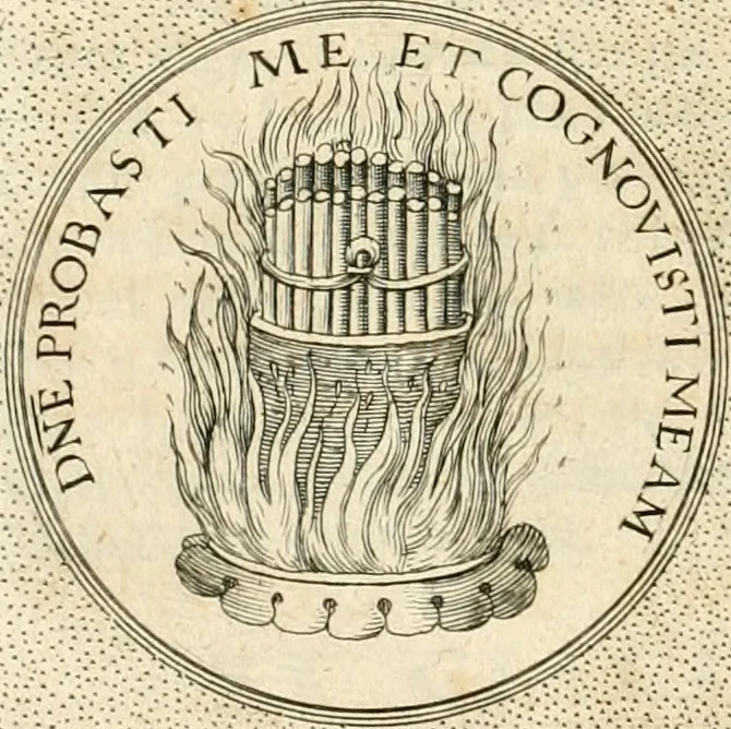 An illustration from Symbola diuina & humana pontificvm, imperatorvm, regvm : accessit breuis & facilis isagoge Iac. Typotii : ex mvsaeo Octavii de Strada civis Romani : tomus primus[-tertius], 1601, leaf 507