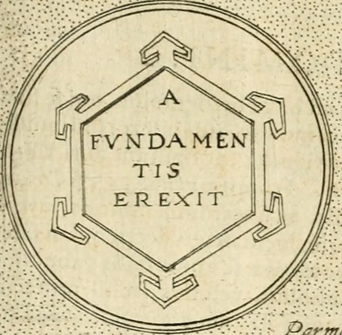 An illustration from Symbola diuina & humana pontificvm, imperatorvm, regvm : accessit breuis & facilis isagoge Iac. Typotii : ex mvsaeo Octavii de Strada civis Romani : tomus primus[-tertius], 1601, leaf 516