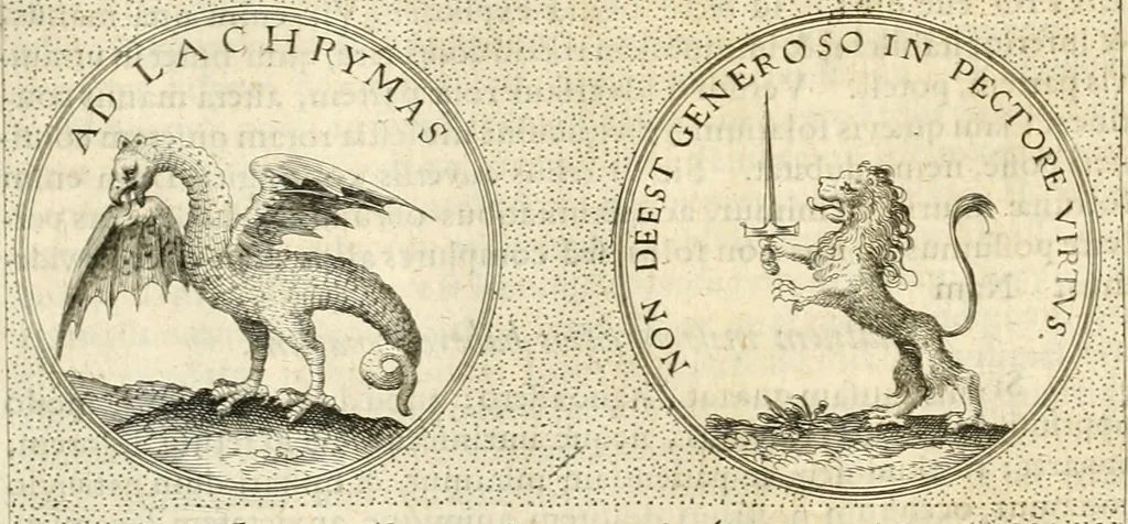 An illustration from Symbola diuina & humana pontificvm, imperatorvm, regvm : accessit breuis & facilis isagoge Iac. Typotii : ex mvsaeo Octavii de Strada civis Romani : tomus primus[-tertius], 1601, leaf 528