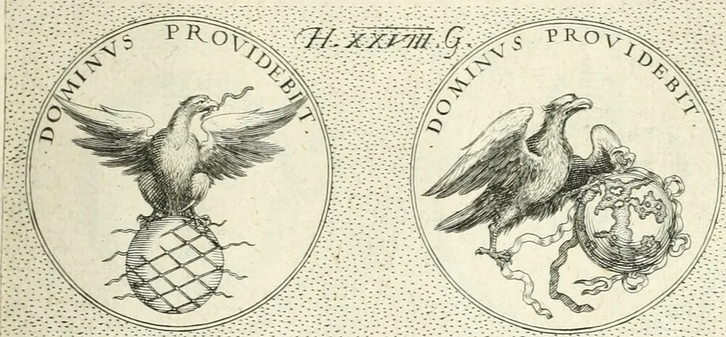 An illustration from Symbola diuina & humana pontificvm, imperatorvm, regvm : accessit breuis & facilis isagoge Iac. Typotii : ex mvsaeo Octavii de Strada civis Romani : tomus primus[-tertius], 1601, leaf 54