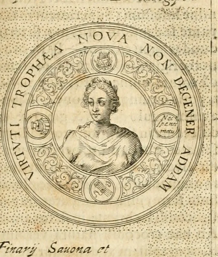 An illustration from Symbola diuina & humana pontificvm, imperatorvm, regvm : accessit breuis & facilis isagoge Iac. Typotii : ex mvsaeo Octavii de Strada civis Romani : tomus primus[-tertius], 1601, leaf 544