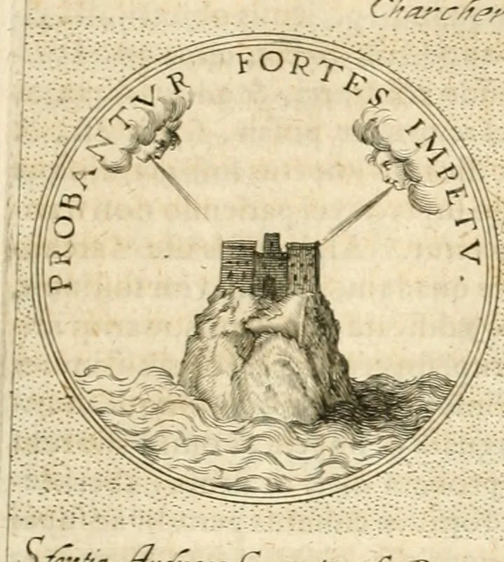 An illustration from Symbola diuina & humana pontificvm, imperatorvm, regvm : accessit breuis & facilis isagoge Iac. Typotii : ex mvsaeo Octavii de Strada civis Romani : tomus primus[-tertius], 1601, leaf 548