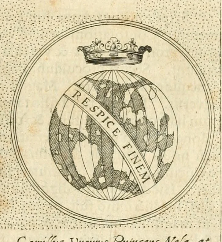 An illustration from Symbola diuina & humana pontificvm, imperatorvm, regvm : accessit breuis & facilis isagoge Iac. Typotii : ex mvsaeo Octavii de Strada civis Romani : tomus primus[-tertius], 1601, leaf 552