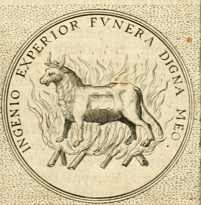 An illustration from Symbola diuina & humana pontificvm, imperatorvm, regvm : accessit breuis & facilis isagoge Iac. Typotii : ex mvsaeo Octavii de Strada civis Romani : tomus primus[-tertius], 1601, leaf 556