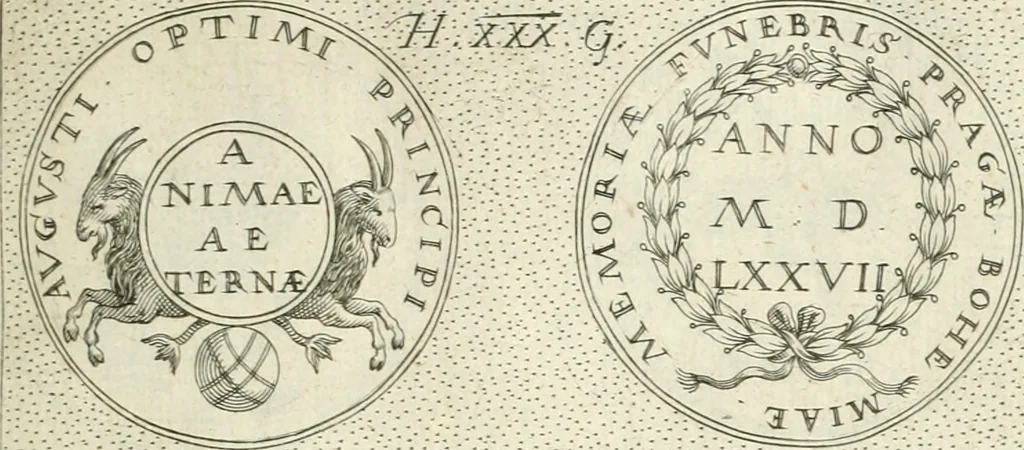 An illustration from Symbola diuina & humana pontificvm, imperatorvm, regvm : accessit breuis & facilis isagoge Iac. Typotii : ex mvsaeo Octavii de Strada civis Romani : tomus primus[-tertius], 1601, leaf 56