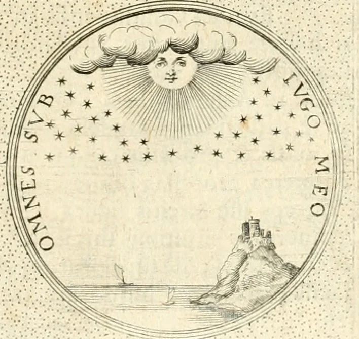 An illustration from Symbola diuina & humana pontificvm, imperatorvm, regvm : accessit breuis & facilis isagoge Iac. Typotii : ex mvsaeo Octavii de Strada civis Romani : tomus primus[-tertius], 1601, leaf 560
