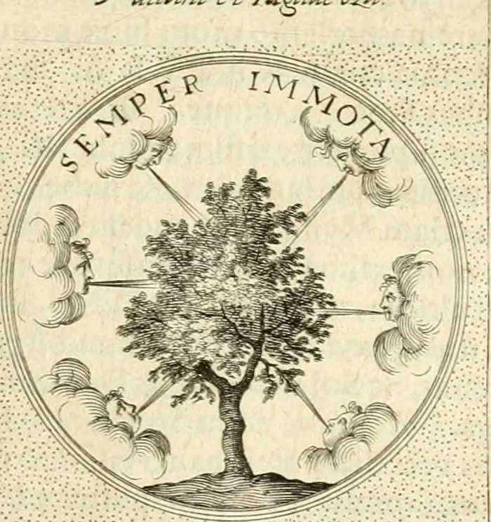 An illustration from Symbola diuina & humana pontificvm, imperatorvm, regvm : accessit breuis & facilis isagoge Iac. Typotii : ex mvsaeo Octavii de Strada civis Romani : tomus primus[-tertius], 1601, leaf 564