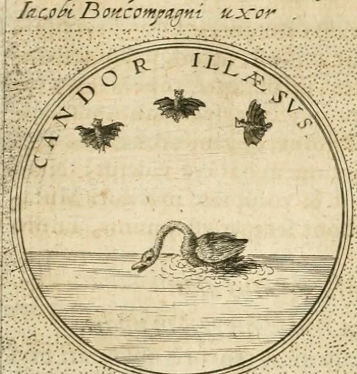 An illustration from Symbola diuina & humana pontificvm, imperatorvm, regvm : accessit breuis & facilis isagoge Iac. Typotii : ex mvsaeo Octavii de Strada civis Romani : tomus primus[-tertius], 1601, leaf 576