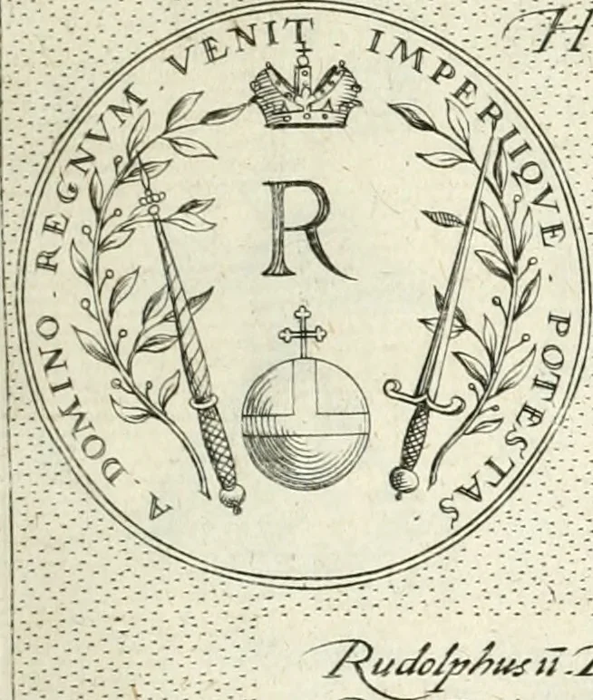 An illustration from Symbola diuina & humana pontificvm, imperatorvm, regvm : accessit breuis & facilis isagoge Iac. Typotii : ex mvsaeo Octavii de Strada civis Romani : tomus primus[-tertius], 1601, leaf 58