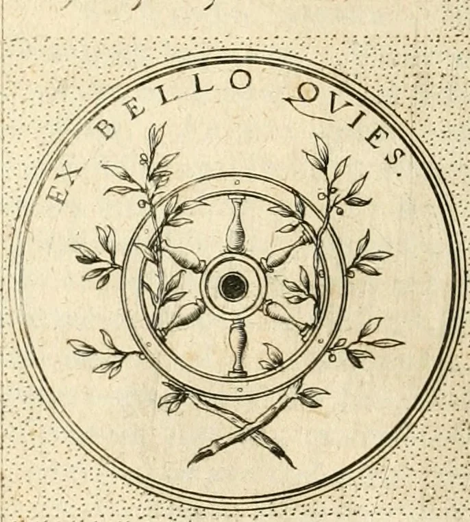 An illustration from Symbola diuina & humana pontificvm, imperatorvm, regvm : accessit breuis & facilis isagoge Iac. Typotii : ex mvsaeo Octavii de Strada civis Romani : tomus primus[-tertius], 1601, leaf 581