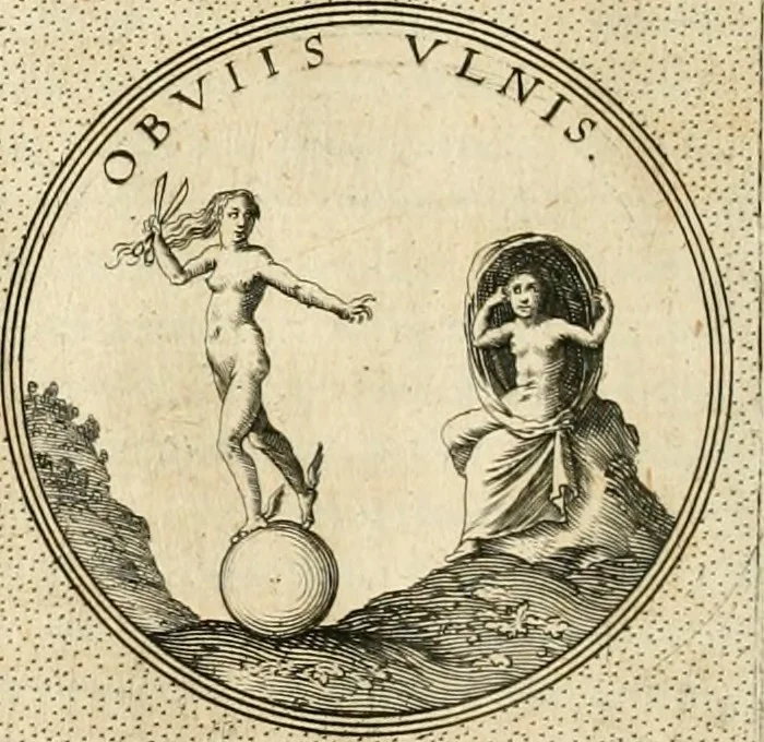 An illustration from Symbola diuina & humana pontificvm, imperatorvm, regvm : accessit breuis & facilis isagoge Iac. Typotii : ex mvsaeo Octavii de Strada civis Romani : tomus primus[-tertius], 1601, leaf 581